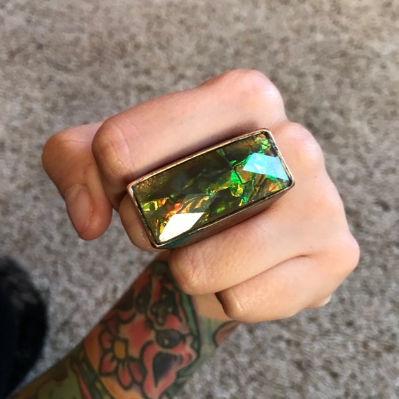 Jewelry - Foil holographic armor ring